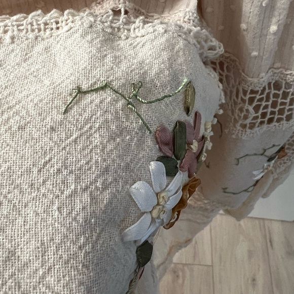 Ribbon embroidery remake dress size S - Picture 4 of 4